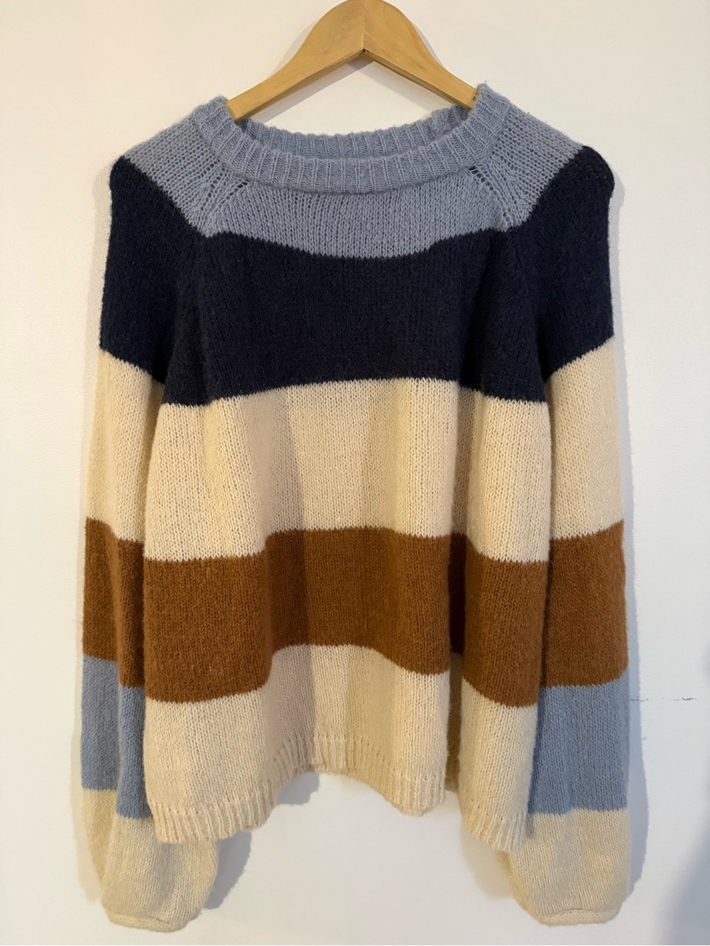 SHEIN Curve Colour Block Oversized Knit Sweater 3XL